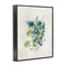 Stupell Industries Blue Wildflower Cluster Framed Giclee Wall Art Design by Nan